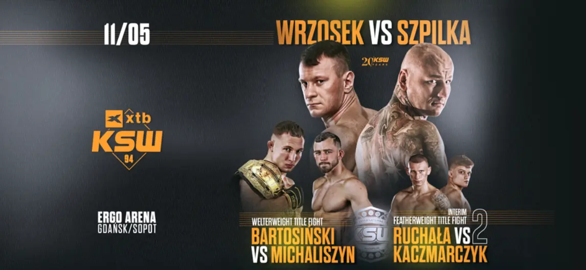 KSW 94: transmisja, stream online, gdzie oglądać? (11.05.2024)