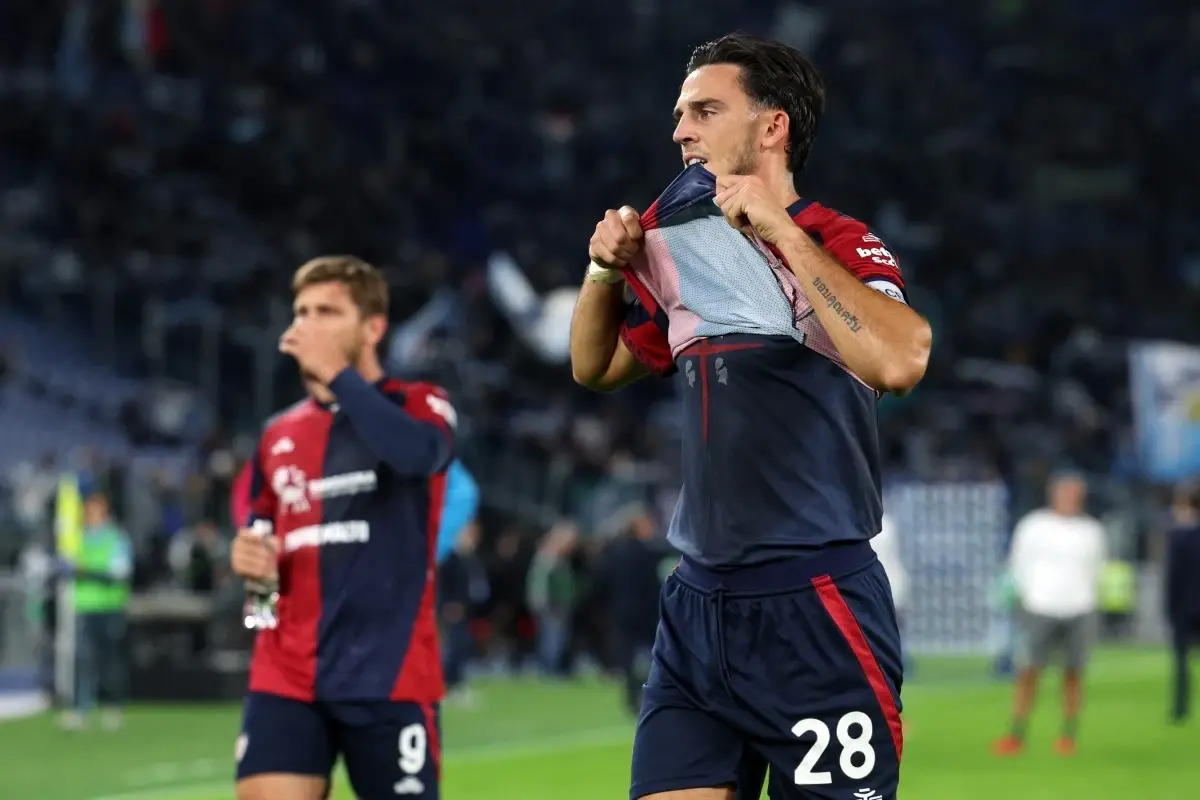 Pisacane uderzył w Spallettiego po remisie Cagliari z Juventusem